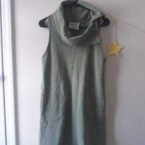 Olive Green Sleeveless Tunic Top